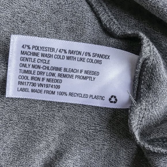 LIKE NEW Wild Fable Grey Long Sleeve Tiered Skirt Babydoll Dress - Picture 10 of 12